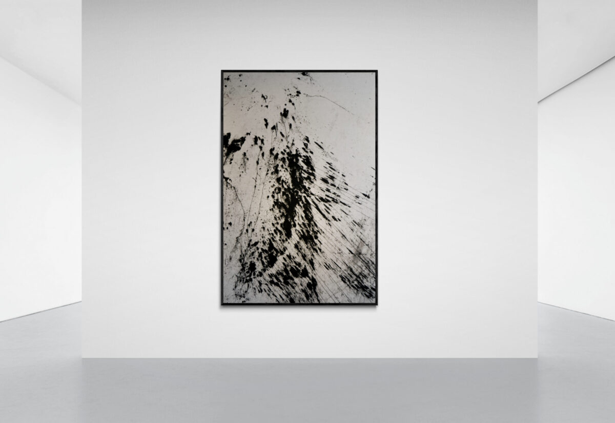 Notre-Dame d’Amirat série forme de la montagne Notre-Dame d’Amirat , Amirat, Alpes-Maritime, 2016 Caisse américaine bois noir 195x130 cm